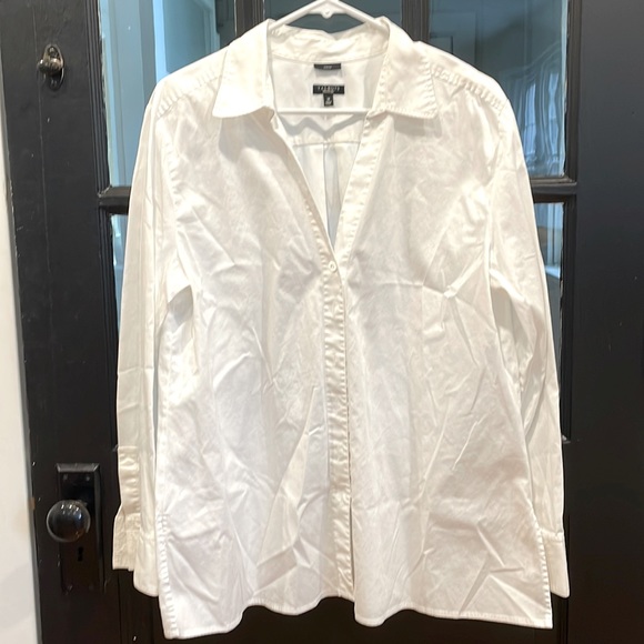 Talbots Basic White Button Down Shirt - Picture 1 of 3